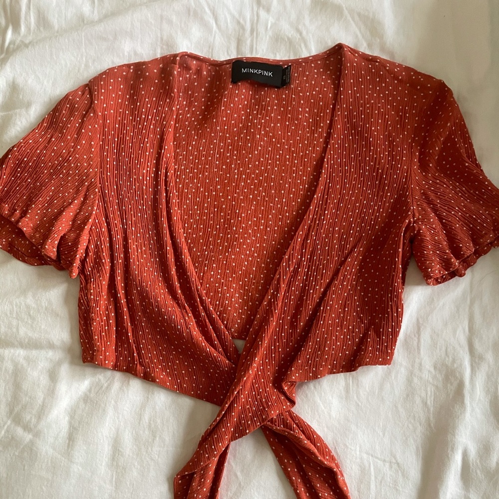 Mink pink tie top